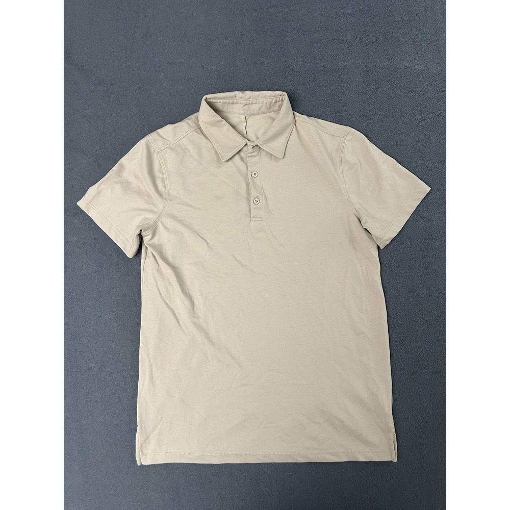 Jack Archer Men's Jetsetter Tech Golf Polo Shirt Size Small Tan Performance